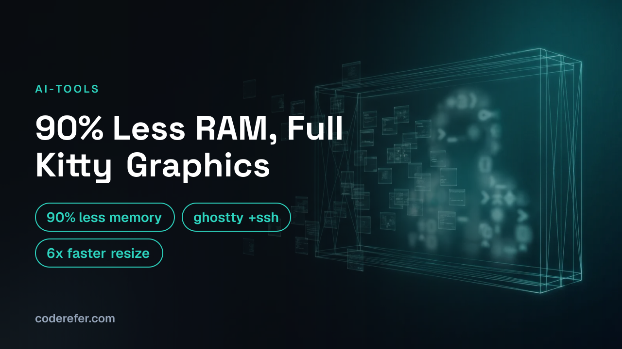 Ghostty 1.4 Explained: 90% Less Memory, Full Kitty Graphics, and ghostty +ssh